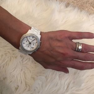 Michael Kors White Ceramic Watch